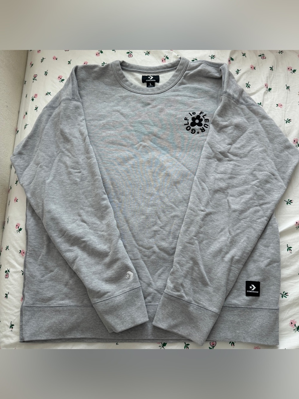 Golf le fleur x Converse - Grey Crewneck Sweater Size L